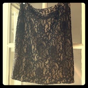 INC lace pencil skirt